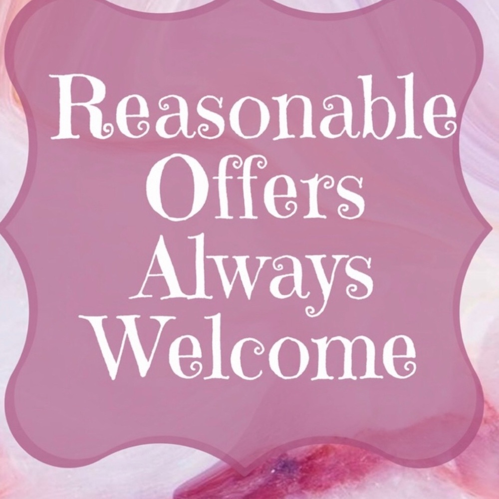 Reasonable offers accepted